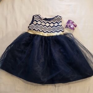 Blueberi Boulevard girls size 24 month dress blue tulle